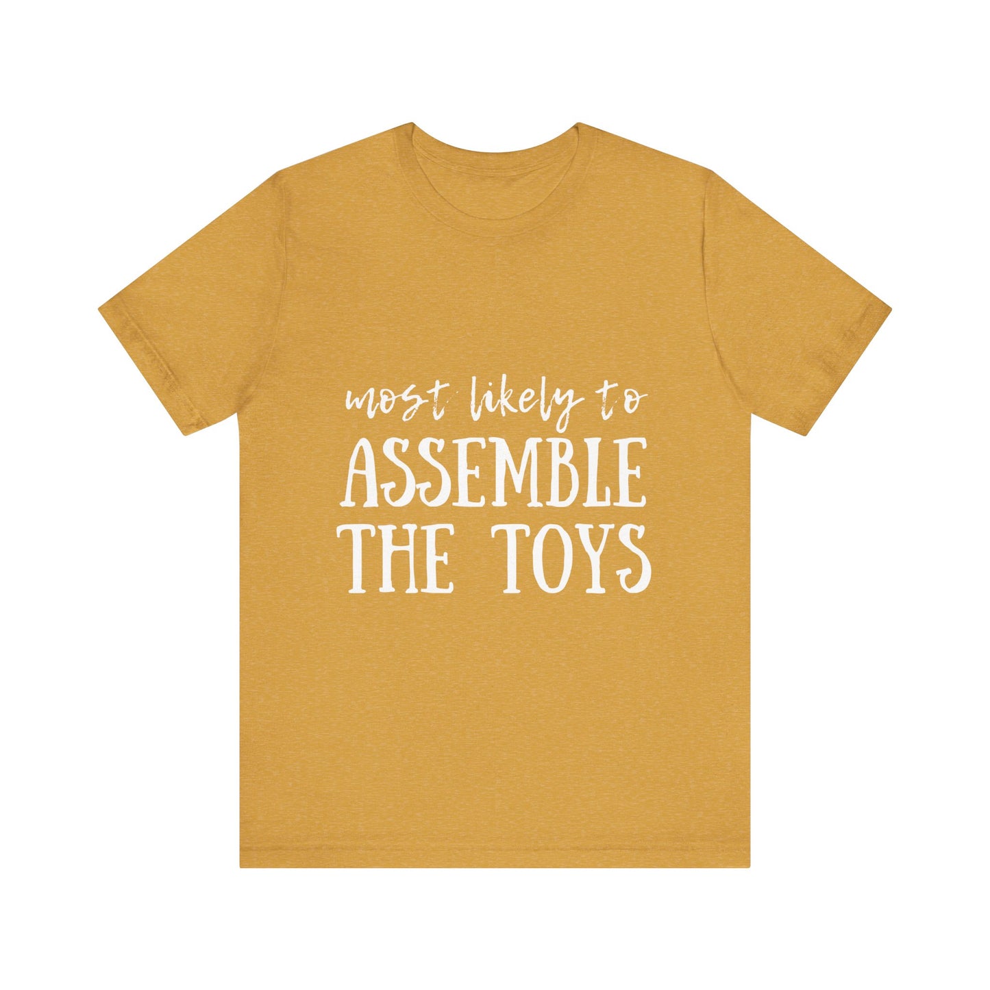 Family Christmas Shirt - Most Likely To Assemble The Toys