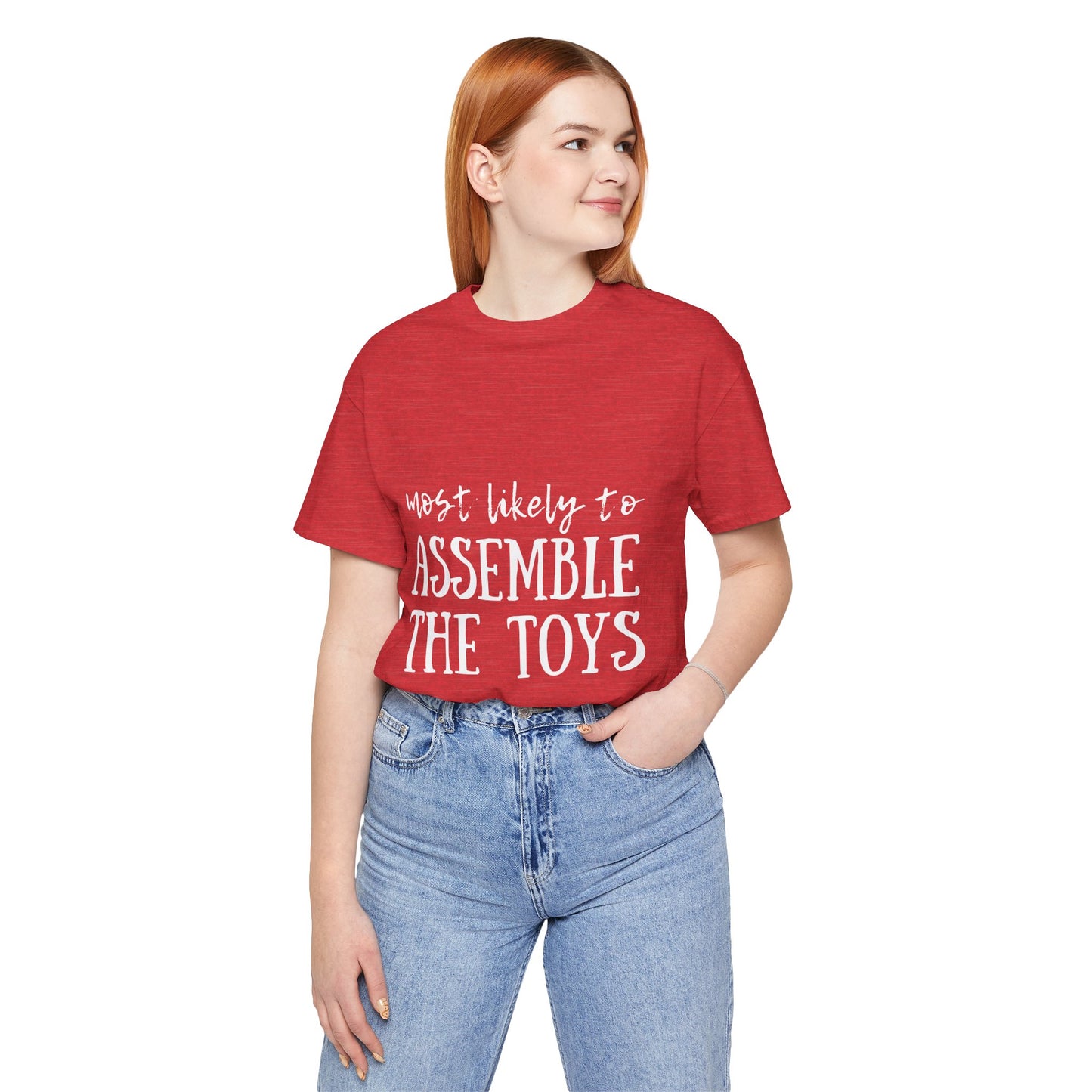 Family Christmas Shirt - Most Likely To Assemble The Toys